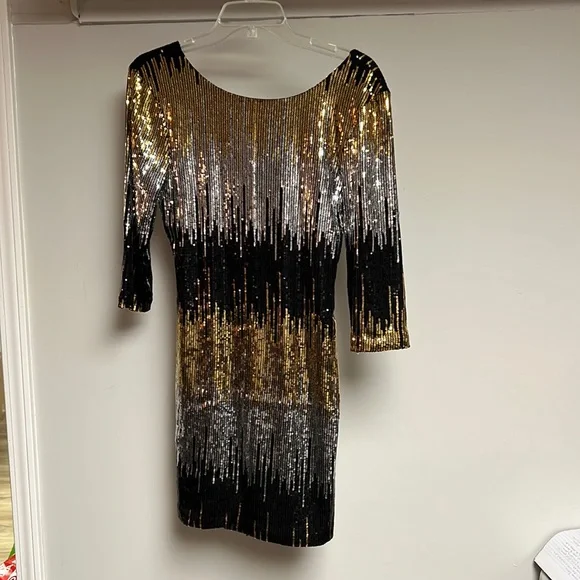 As U Wish | Dresses | Homecoming Ombr Sequin Stretch Mini Bodycon Dress |  Poshmark